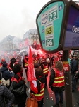 Demonstration in Paris against new Labour law