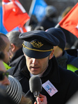 Air France unions protest in CDG airport in Paris