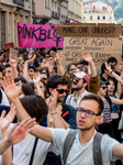 Students Protest Against Law ORE In Lyon