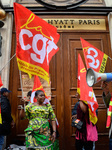 The Subcontractors Of The Park Hyatt Vendome Strike In Paris