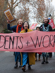 Rally In Support Of University Staff Strike In London  