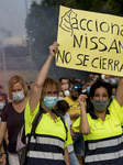 Nissan's Workers Protests In Barcelona