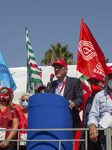 Trade Unions CGIL, CISL And UIL Rally In Naples