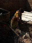 INDIA-FIRE-SLUM