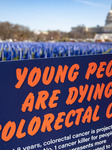 United In Blue Colorectal Cancer Installation On National Mall