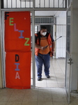 Workers Spread Disinfectant In Schools After Increase Positive Cases In Mexico