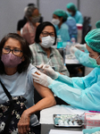 Mass Vaccination In Bangkok Against COVID-19