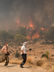 Wildfire In Nea Zoi Of Nea Peramos