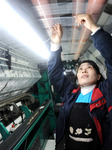 A Warp Knitting Workshop in Lianyungang.