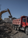 Damage Left By The  Fire In Vina Del Mar