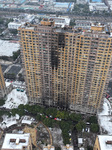 A Fire Broke Out in A Residential Area in Nanjing.