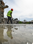 Reconstruction of residential buildings underway in Zaporizhzhia.