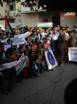 Palestinians Rally in Deir El-Balah to Thank US and Canadian Student Supporters