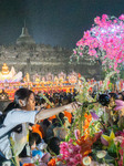 Thousands Of Lanterns Illuminate Borobudur Temple For Vesak Celebration