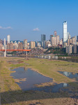 Jialing River Water Level Drops in Chongqing.