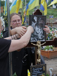 Funeral of Ukrainian defender Artur Snitkus in Ternopil.