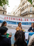 Demonstration Against Argentinian President Javier Milei In Paris