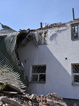 Lviv research institute damaged by Russian drone attack.