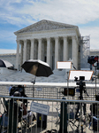 Elderly Man Faints In The Heat Wave At The Supreme Court In Washington DC