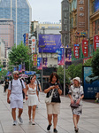 Tourists Travel in Shanghai.