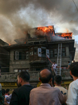 Fire Engulfs In  Srinagar 