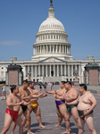 Japanese Sumo Wrestlers Visit The US Capitol As Part Of An Exhibition Event.