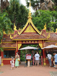 Tourists Travel in The Manting Imperial Garden in Xishuangbanna.