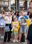  Protest By The Ukrainian Community In Barcelona