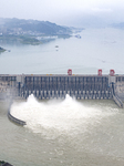 Three Gorges Dam Releasing Flood Water For The First Time in Yichang