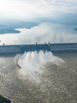 Three Gorges Reservoir Discharging Flooding Water.