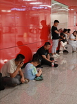 Citizens Cool Off at A Subway Station in Xi'an.