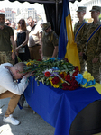 Memorial service for OUN battalion commander Mykola Kokhanivskyi in Kyiv.