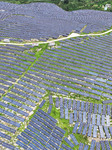 A Photovoltaic Power Station on A Barren Mountain in Zaozhuang