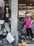 Gazans Search Through Rubble Following Strike 