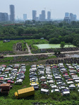 A Scrap Point For Discarded Motor Vehicles in Nanjing.