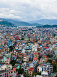 A Drone View The City Of Kathmandu Valley