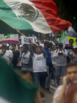 UNAM Law School Students And Workers Protest Against Judicial Reform In Mexico