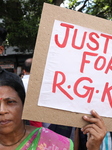 Women Are Participating In "Journey Of Commitment" Protest March In Kolkata