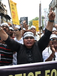 Activist Of Congress Party Take Part In A Protest In Kolkata Against The Rape And Murder Of A PGT Doctor