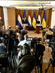 President of Ukraine and PM of Netherlands give joint conference.