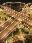 Vehicles Run on A Viaduct in Huai 'an