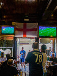 Irish And British People Watching The Match Between Ireland X England In Cais Do Sodré, Lisbon, Portugal