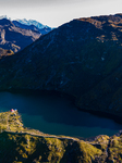 Drone View Of The Mountain Timbung Lake In Nepal.