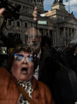 Retirees, Social Groups, and Unions Gather Outside National Congress in Buenos Aires