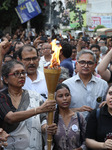 Doctors And Citizens Protest Burning Torch Rally In India