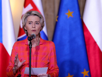 Meeting Of The President Of The European Commission Ursula Von Der Leyen With The Prime Minister Of Poland Donald Tusk In Wroclaw