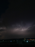 Successive Lightning Illuminates The Sky Over The Refugee Camps In Northwest Syria