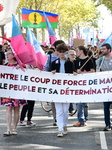 Protesters Against The Government Of Michel Barnier