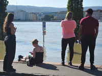 Flooding Of The Danube In Budapest, Hungary 