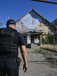 Aftermath of Russian shelling in Zaporizhzhia region.